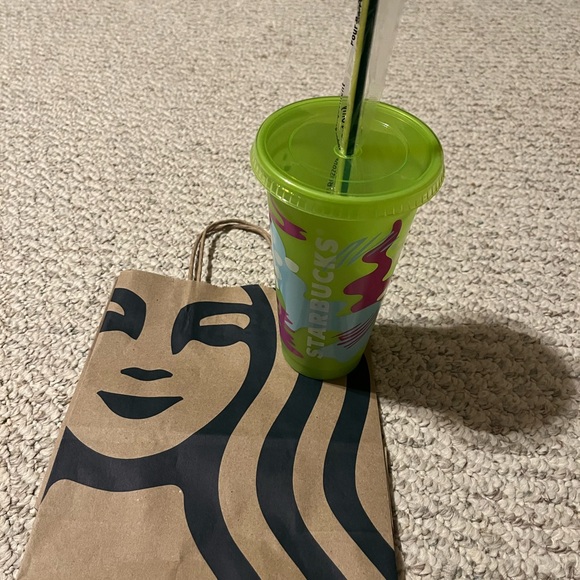NEW! Starbucks Summer 2024 UV Color Changing Reusable Cold Cup With Straw 24 oz - Picture 6 of 8
